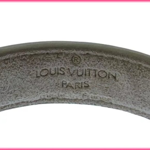 Louis Vuitton Bangle Bracelet Epi Gold Orange Woman Authentic - Picture 4 of 5